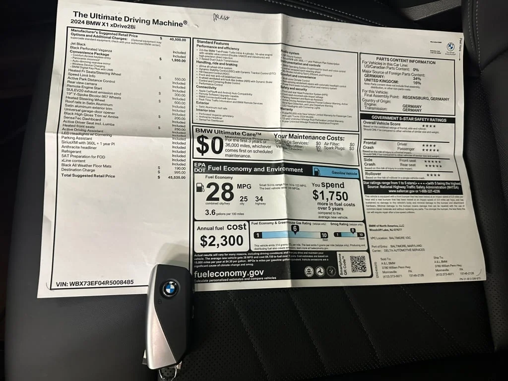 Certified Used 2024 Jet Black BMW xDrive28i image 4