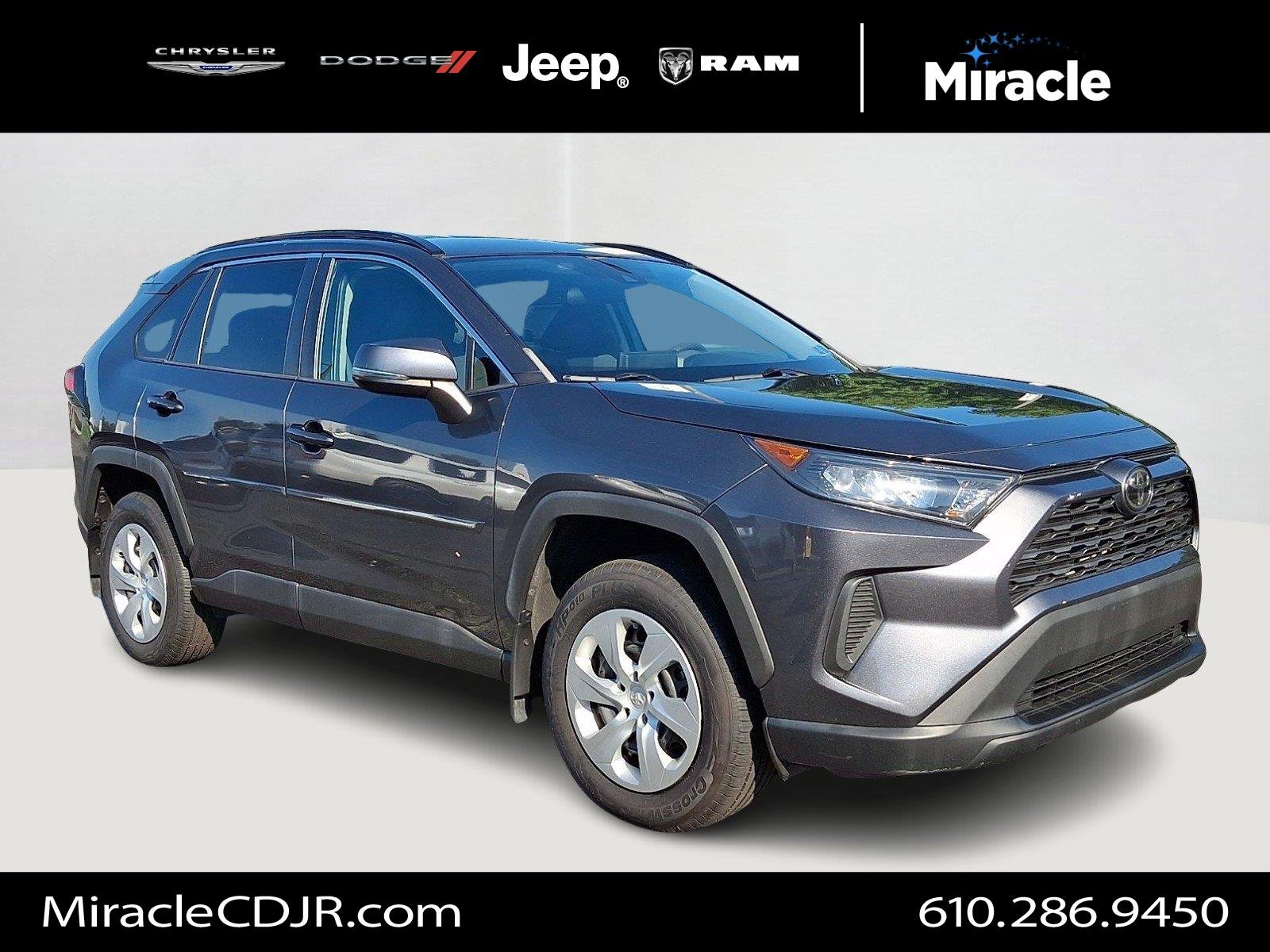 Used 2020 Magnetic Gray Metallic Toyota LE image 1