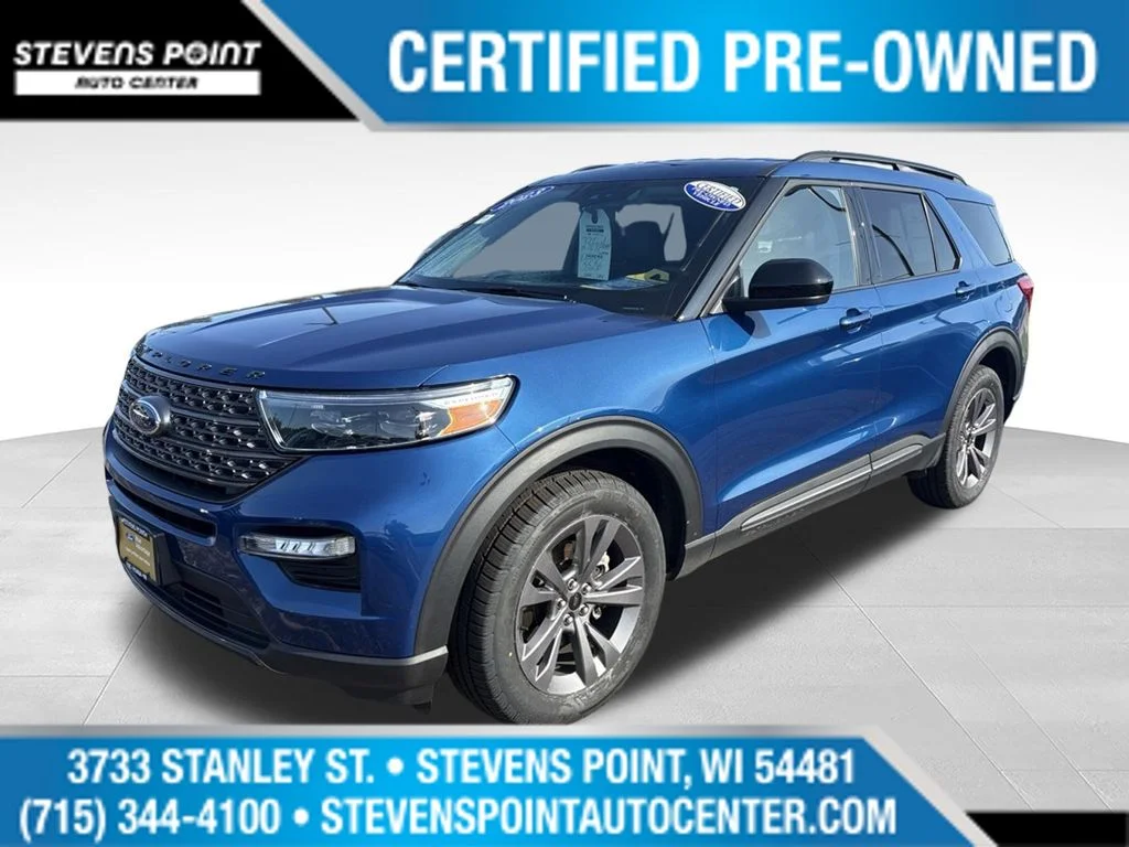 Used 2023 Atlas Blue Metallic Ford XLT image 1