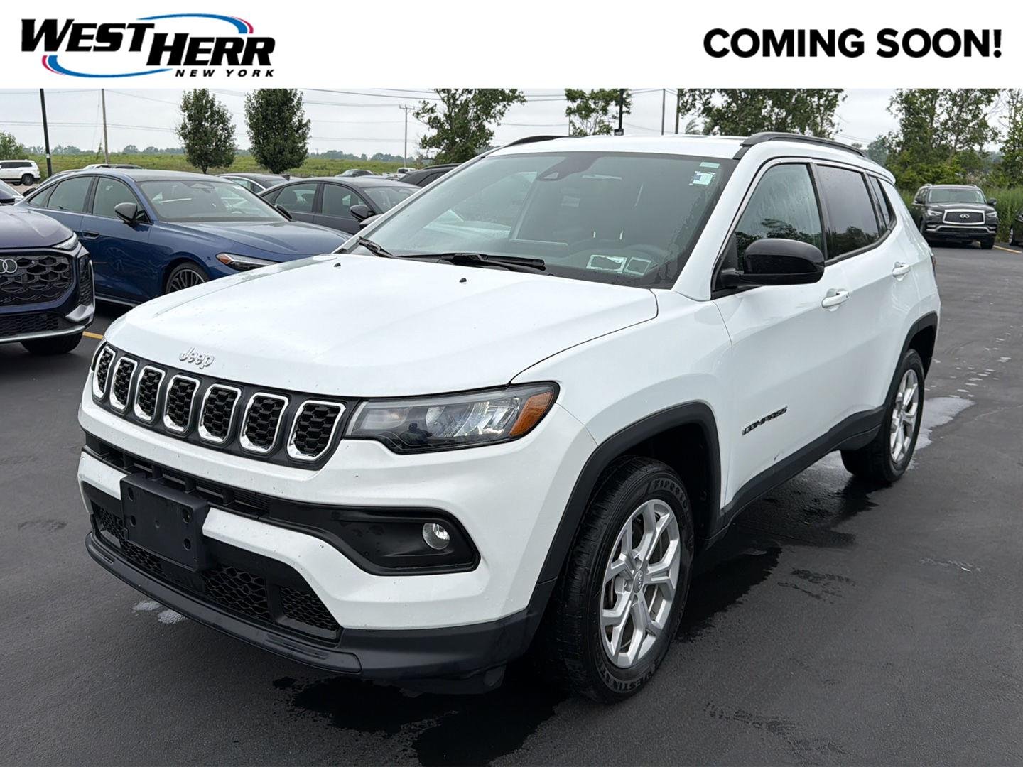 Used 2024 Bright White Clearcoat Jeep Latitude image 1