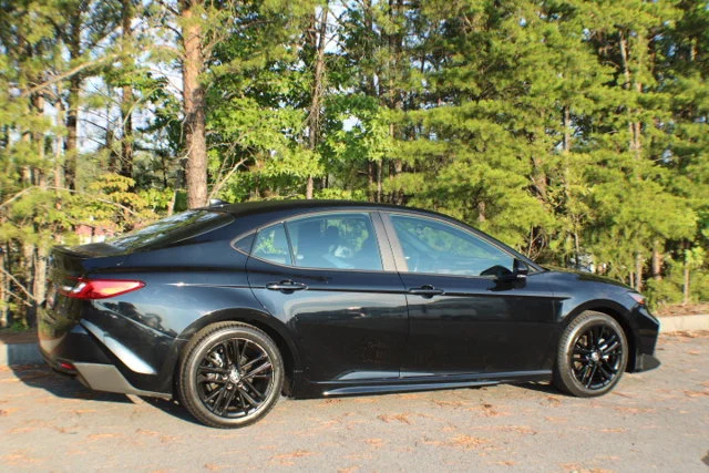 Used 2025 Midnight Black Metallic Toyota SE image 2