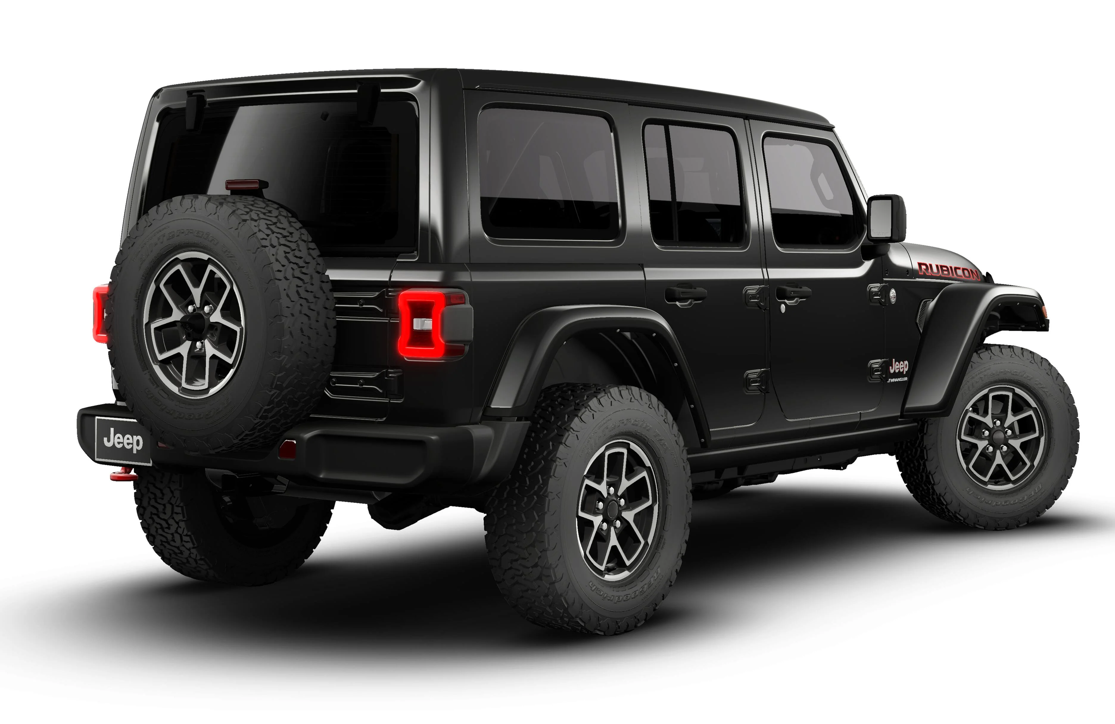 New 2026 Black Clear-Coat Exterior Paint Jeep Rubicon image 2