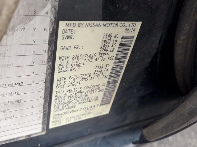 Used 2019 Black Nissan PRO-4X image 18