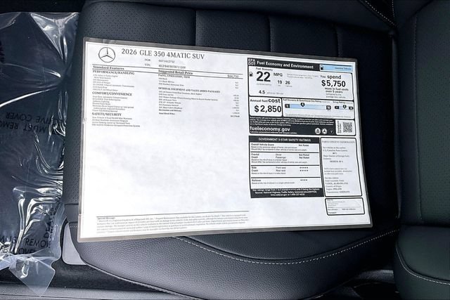 New 2026 Black Mercedes-Benz GLE 350 image 54