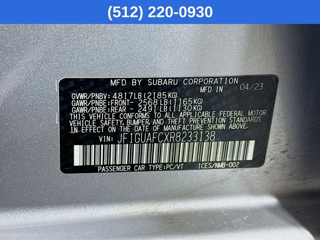 Certified Used 2024 Silver Subaru Sport image 39