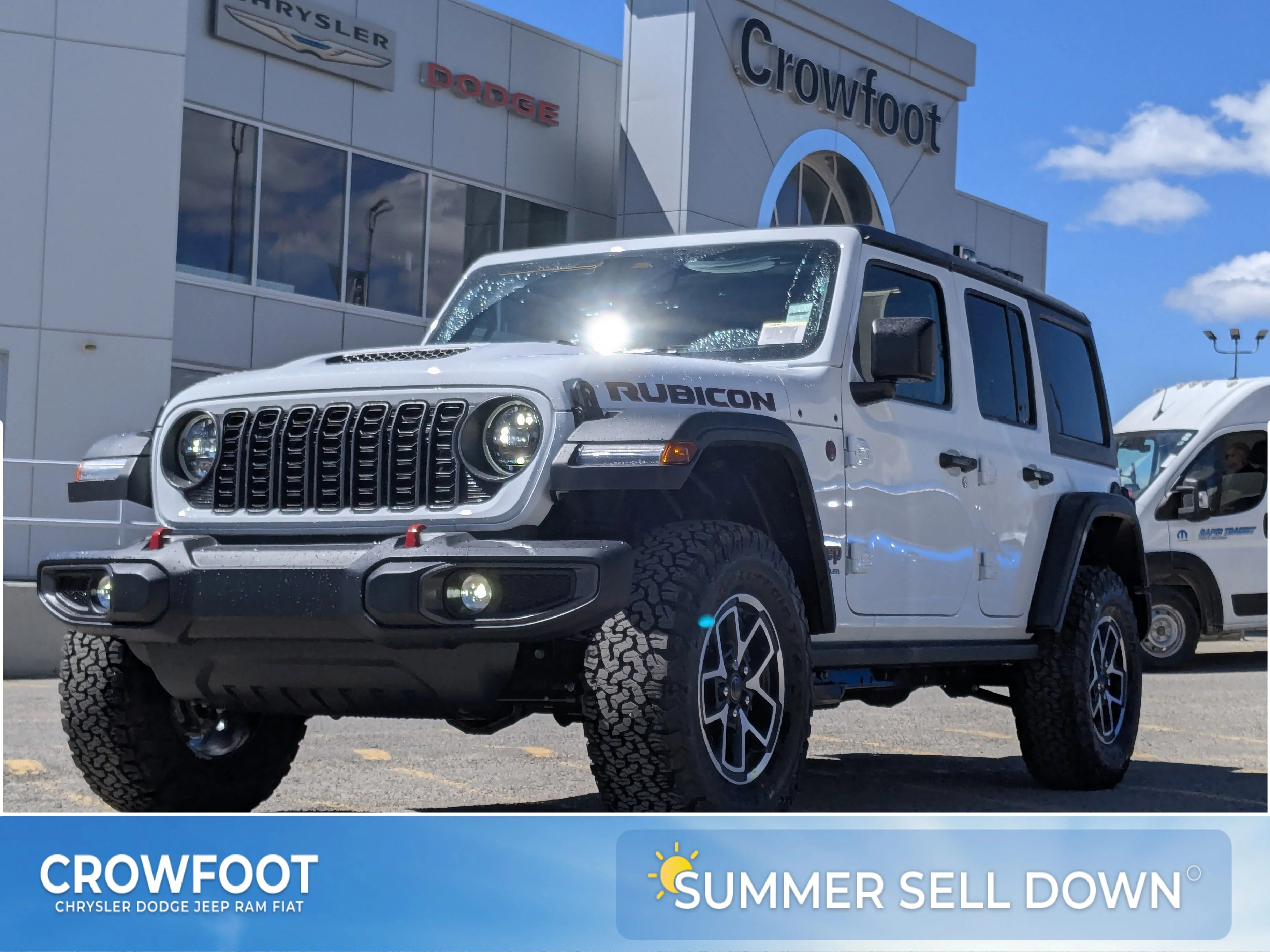 New 2026 White Jeep Rubicon - - 3.6L V6 - Nappa Leather - 3-Pc Hardtop - Steel Perf Hood - Safety & Conv Grps & More! image 1