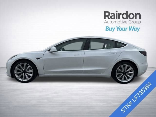 Used 2020 Pearl White Multi-Coat Tesla Long Range image 4