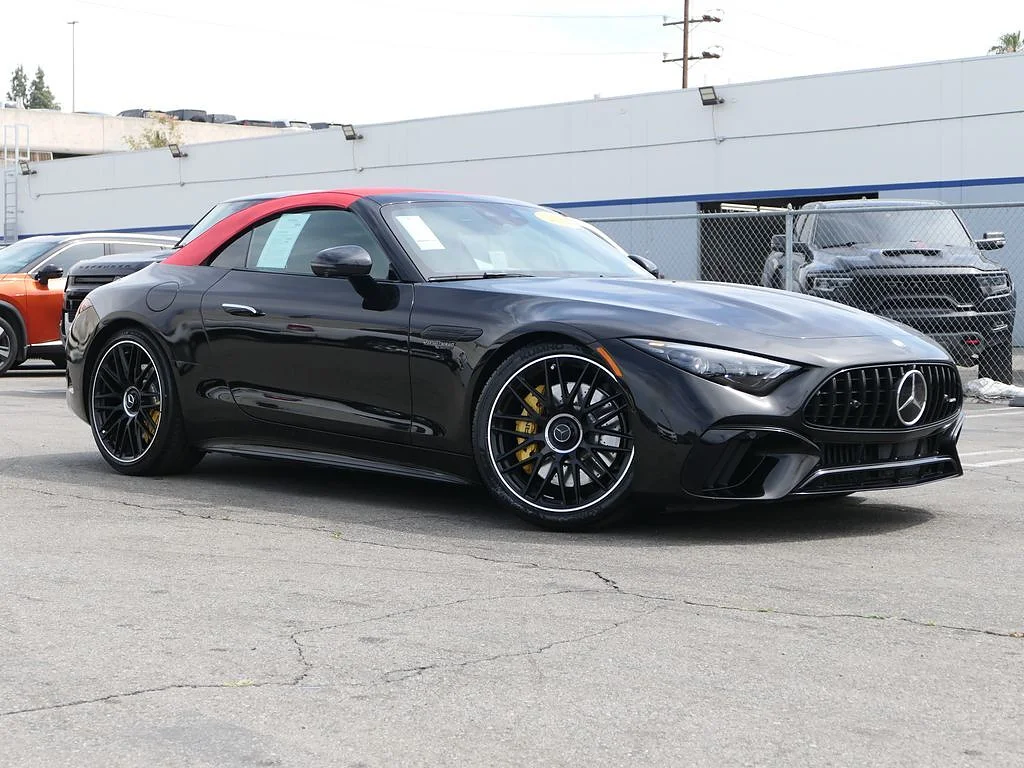 Used 2023 Obsidian Black Metallic Mercedes-Benz AMG® SL 63 image 1