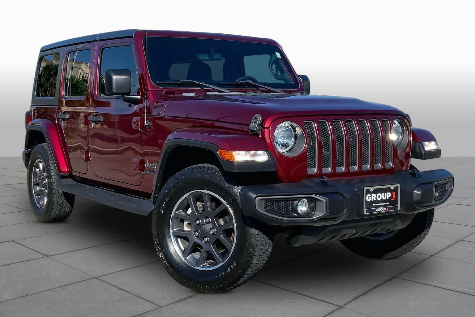 Used 2021 Snazzberry Pearlcoat Jeep Unlimited 80th Anniversary image 3