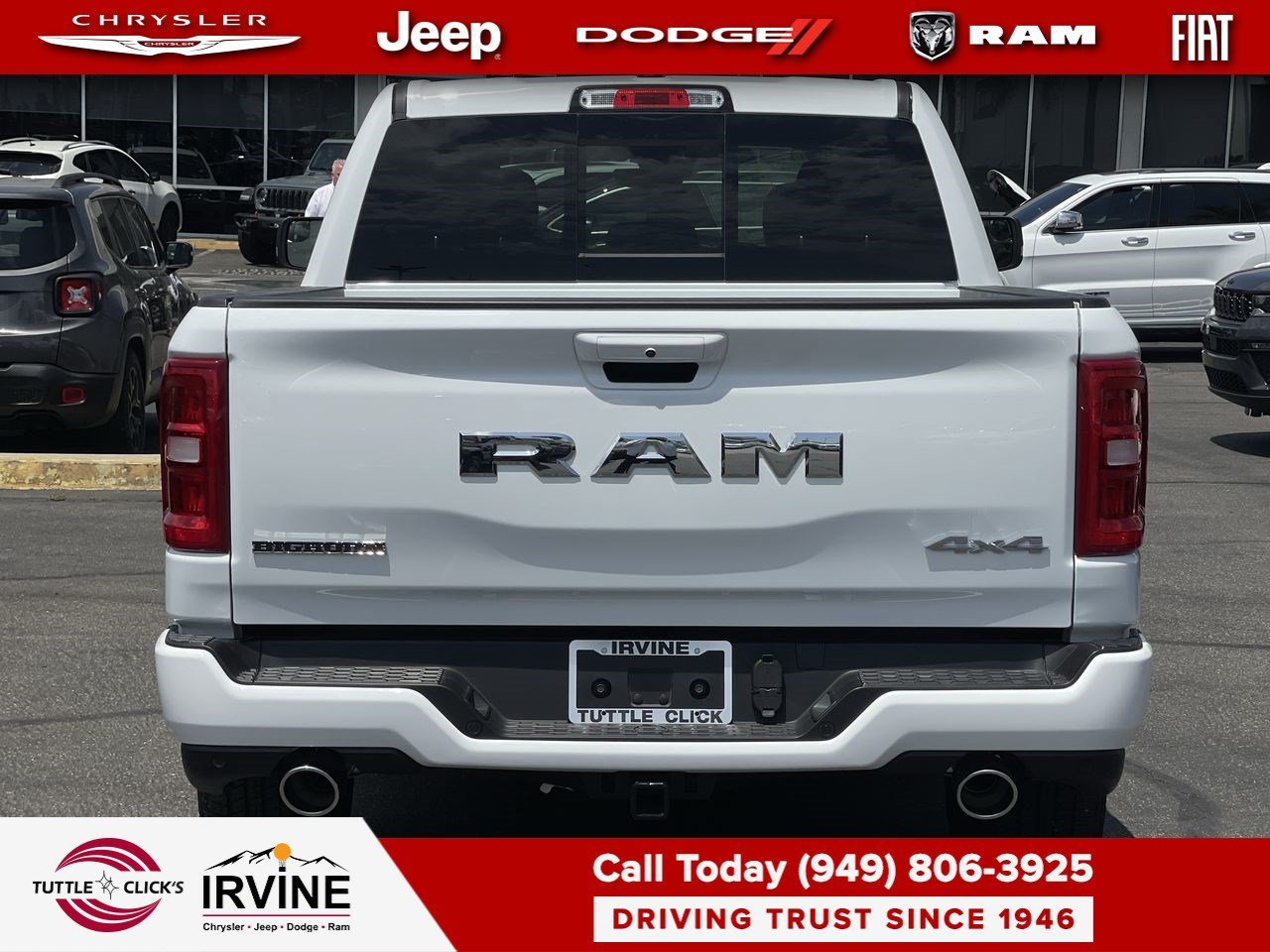 New 2026 Bright White Clear-Coat Exterior Paint RAM Big Horn image 5