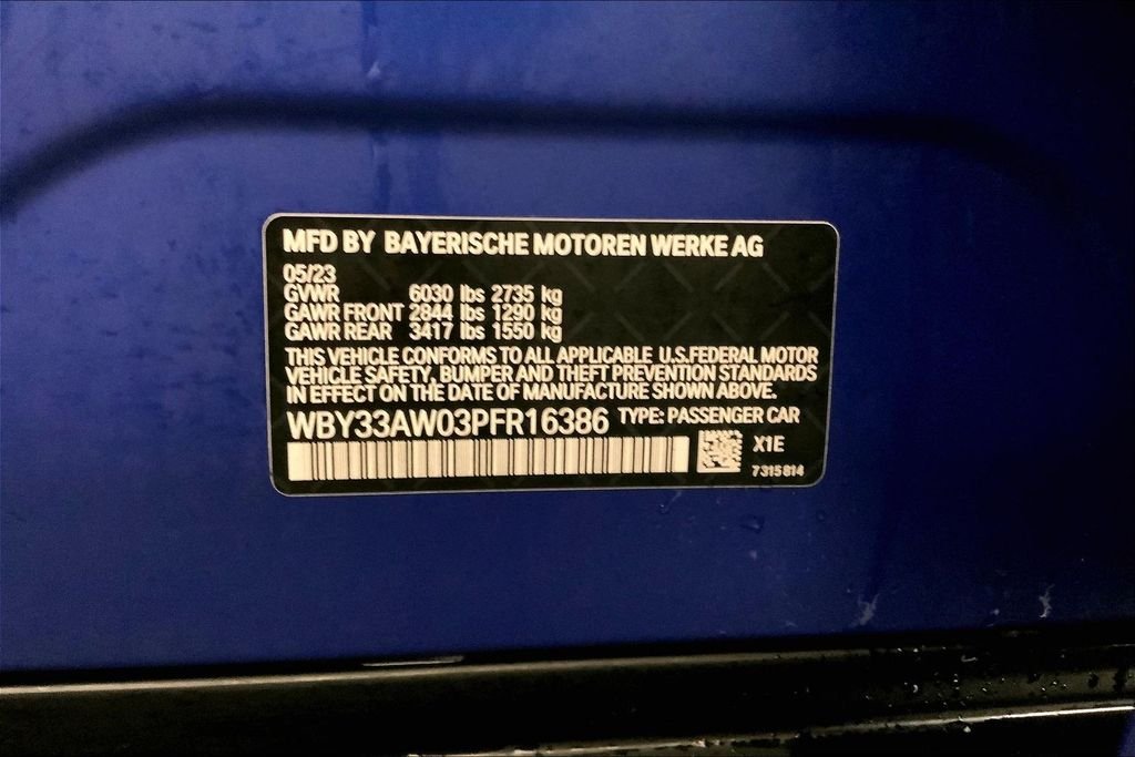 Certified Used 2023 Frozen Portimao Blue Metallic BMW  image 30