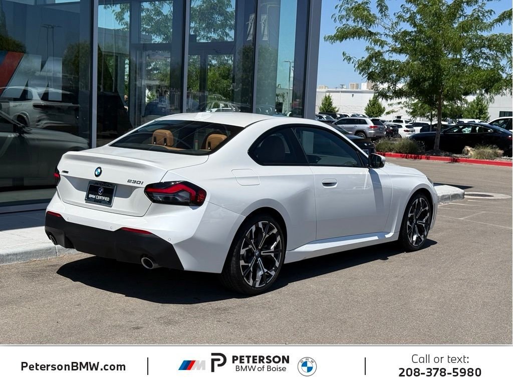 Certified Used 2025 Mineral White Metallic BMW 230i xDrive image 5