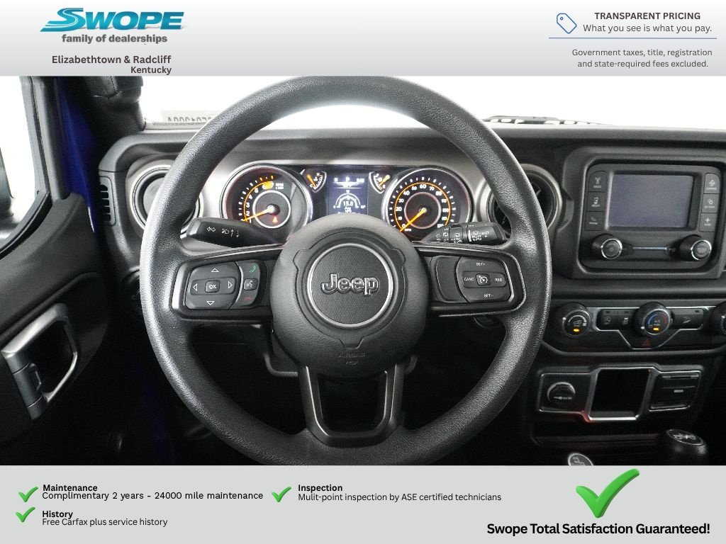 Used 2018 Ocean Blue Metallic Clearcoat Jeep Sport image 14