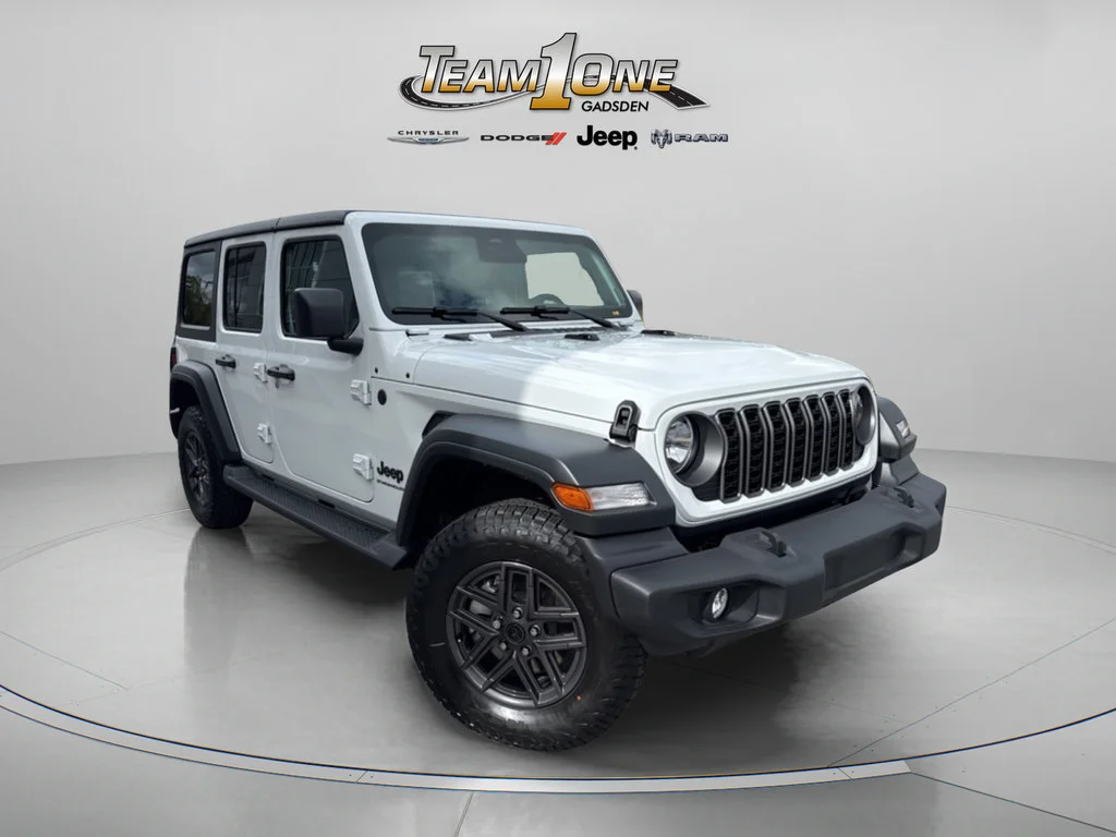 New 2026 Bright White Clear-Coat Exterior Paint Jeep Sport S image 1