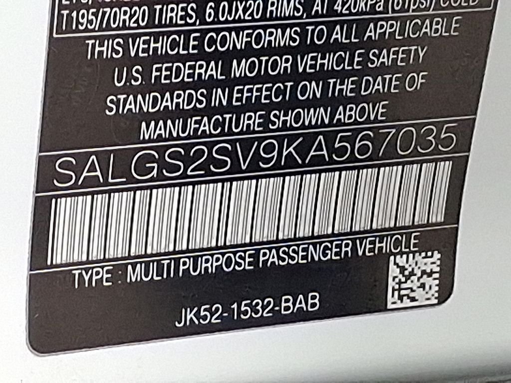 Used 2019 Fuji White Land Rover 3.0L V6 Supercharged HSE image 24