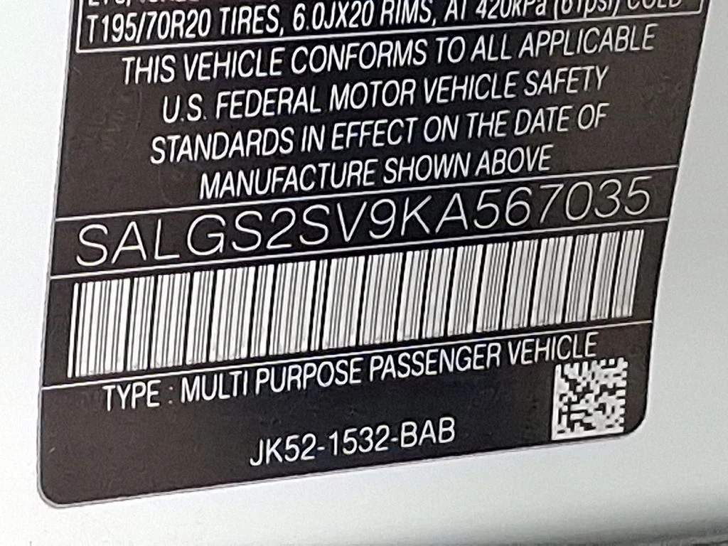 Used 2019 Fuji White Land Rover 3.0L V6 Supercharged HSE image 24