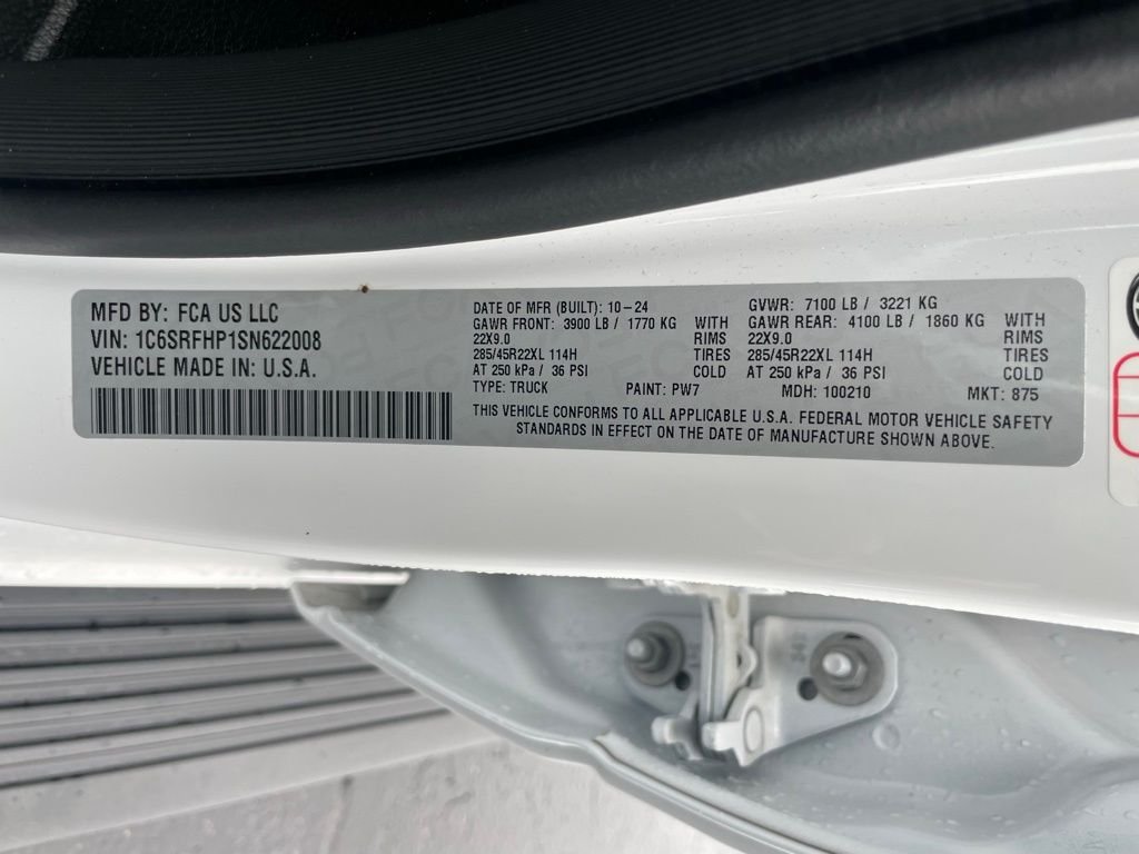 Used 2025 White Ram Limited image 49