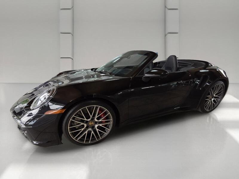 Used 2022 Black PORSCHE TURBO CABRIOLET image 2