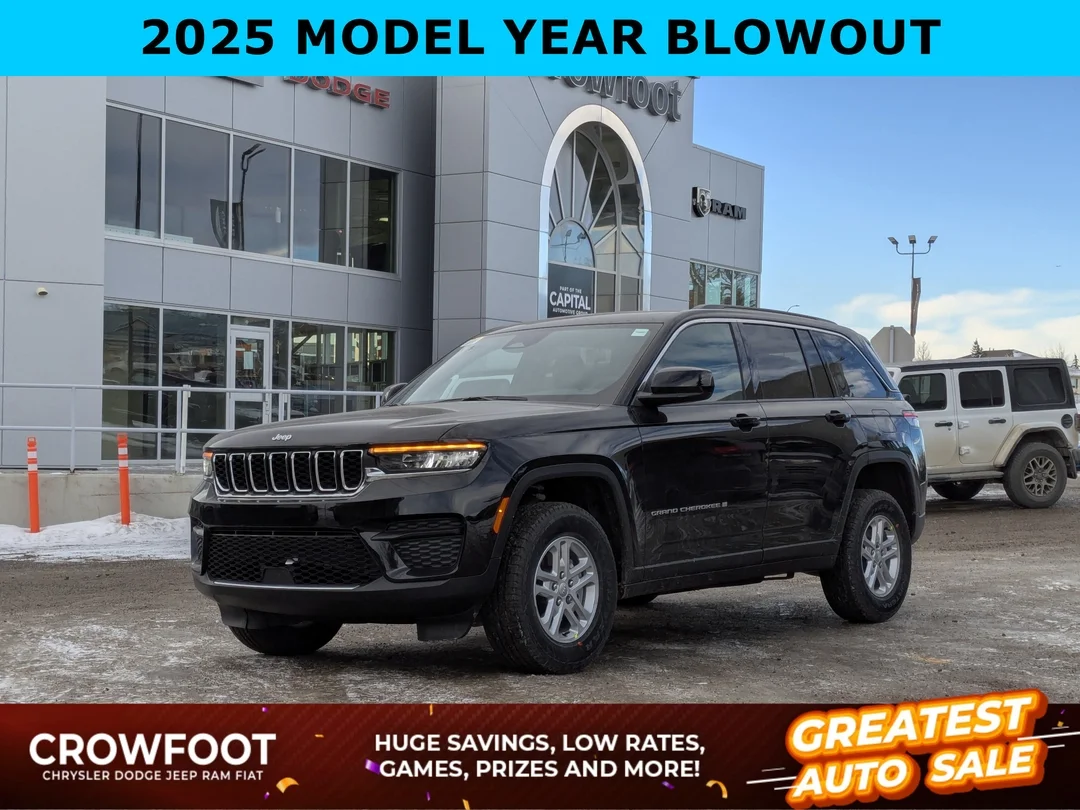 New 2025 Black Jeep Laredo - - 4x4 - Power Sunroof - Power Liftgate - Wireless Charging - Remote Start & More! image 1