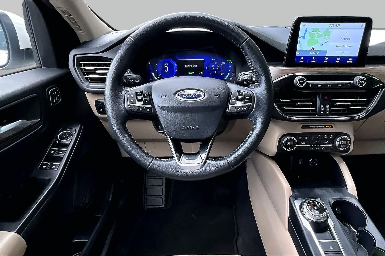 Used 2020 Star White Metallic Tri-Coat Ford Titanium Hybrid image 6