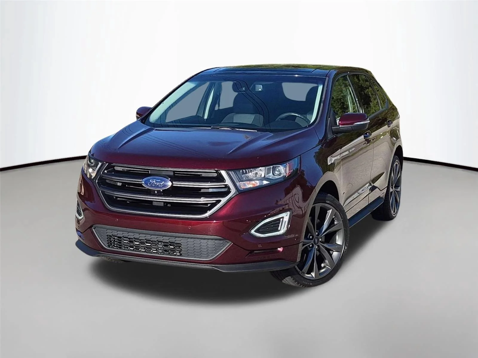 Used 2018 Burgundy Velvet Metallic Tinted Clearcoat Ford Sport image 1