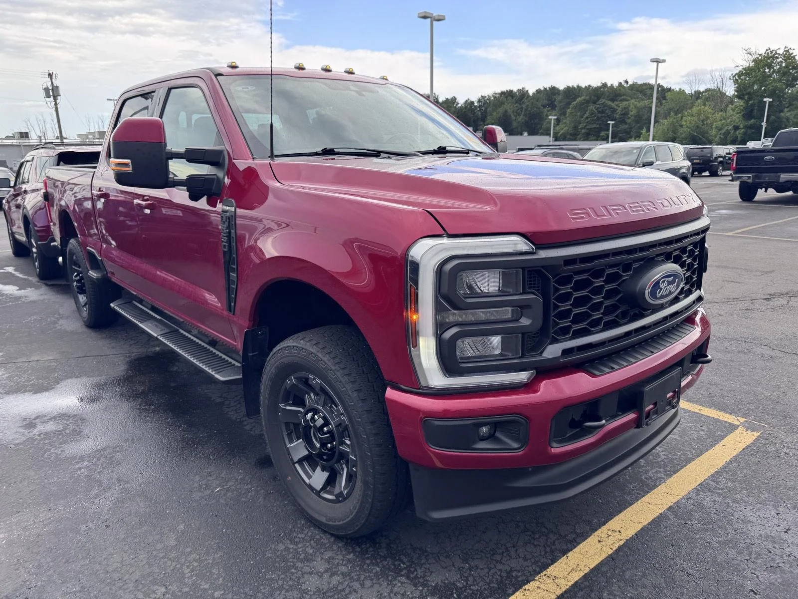 Used 2023 Rapid Red Metallic Tinted Clearcoat Ford LARIAT image 3