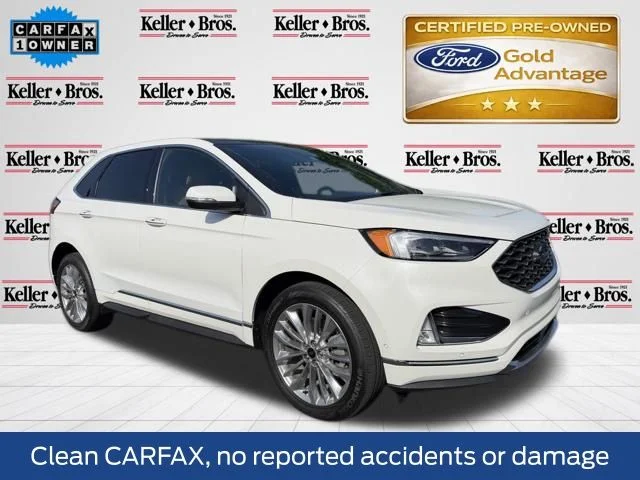 Certified Used 2024 White Ford Titanium image 1