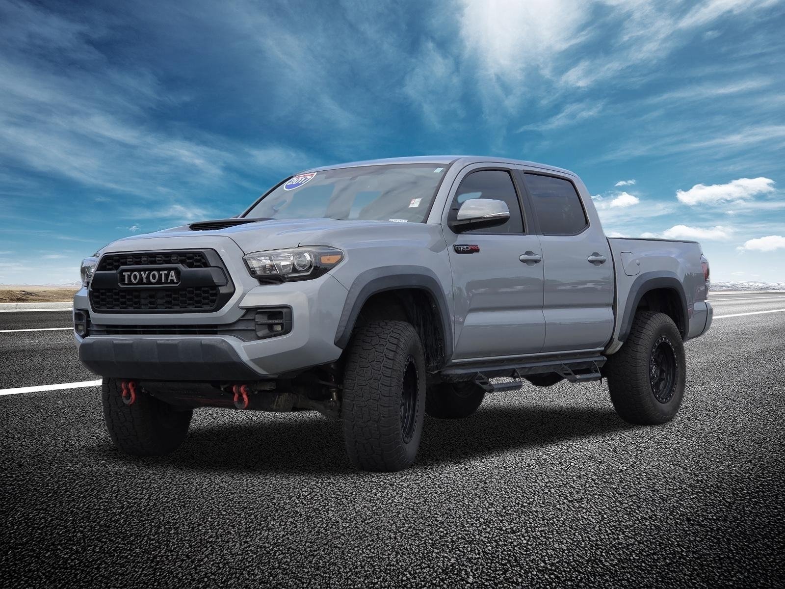 Used 2017 Cement Toyota TRD Pro Double Cab 5' Bed V6 4x4 AT image 14