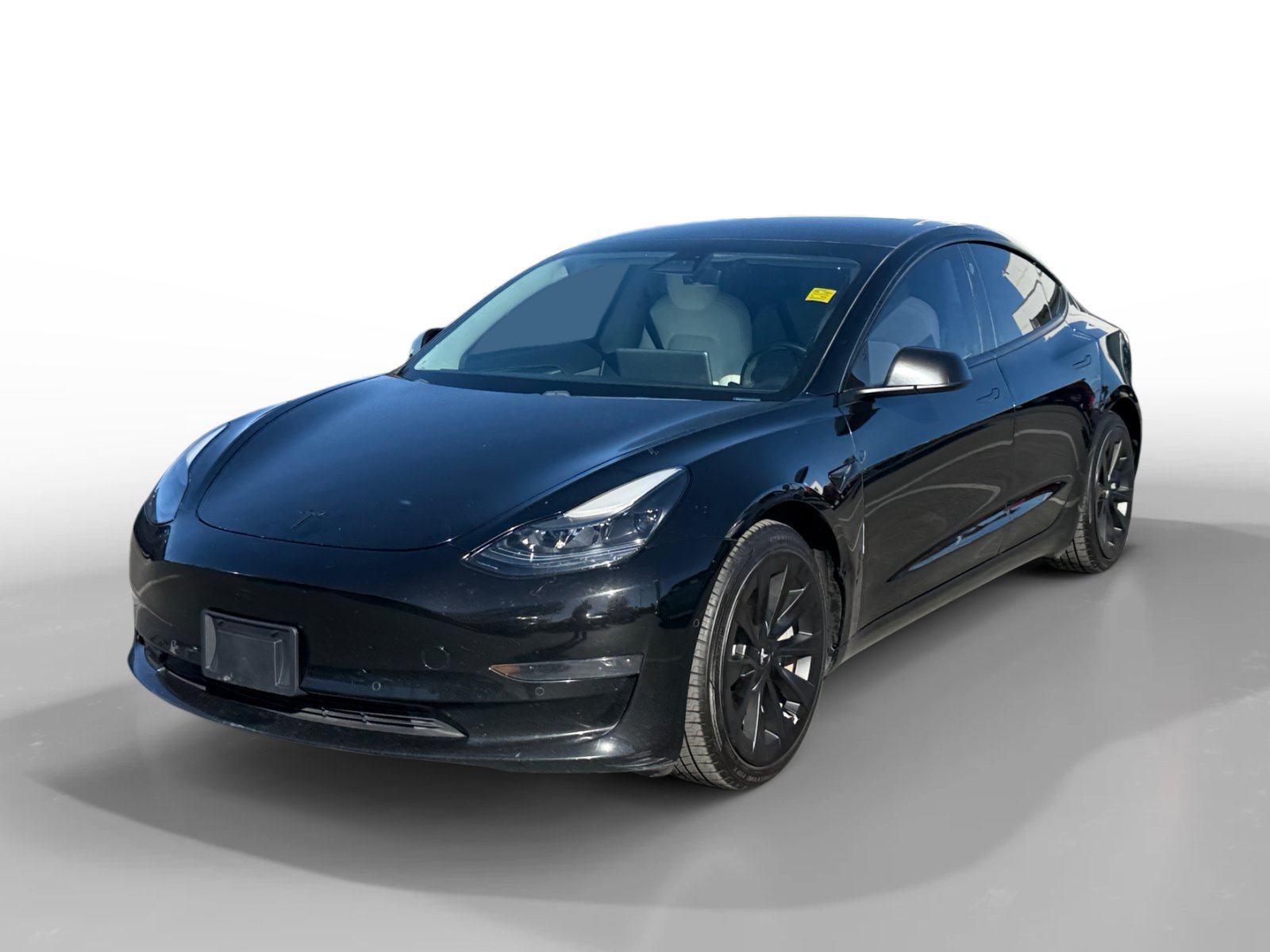 Used 2021 Black Tesla Standard Range Plus image 1