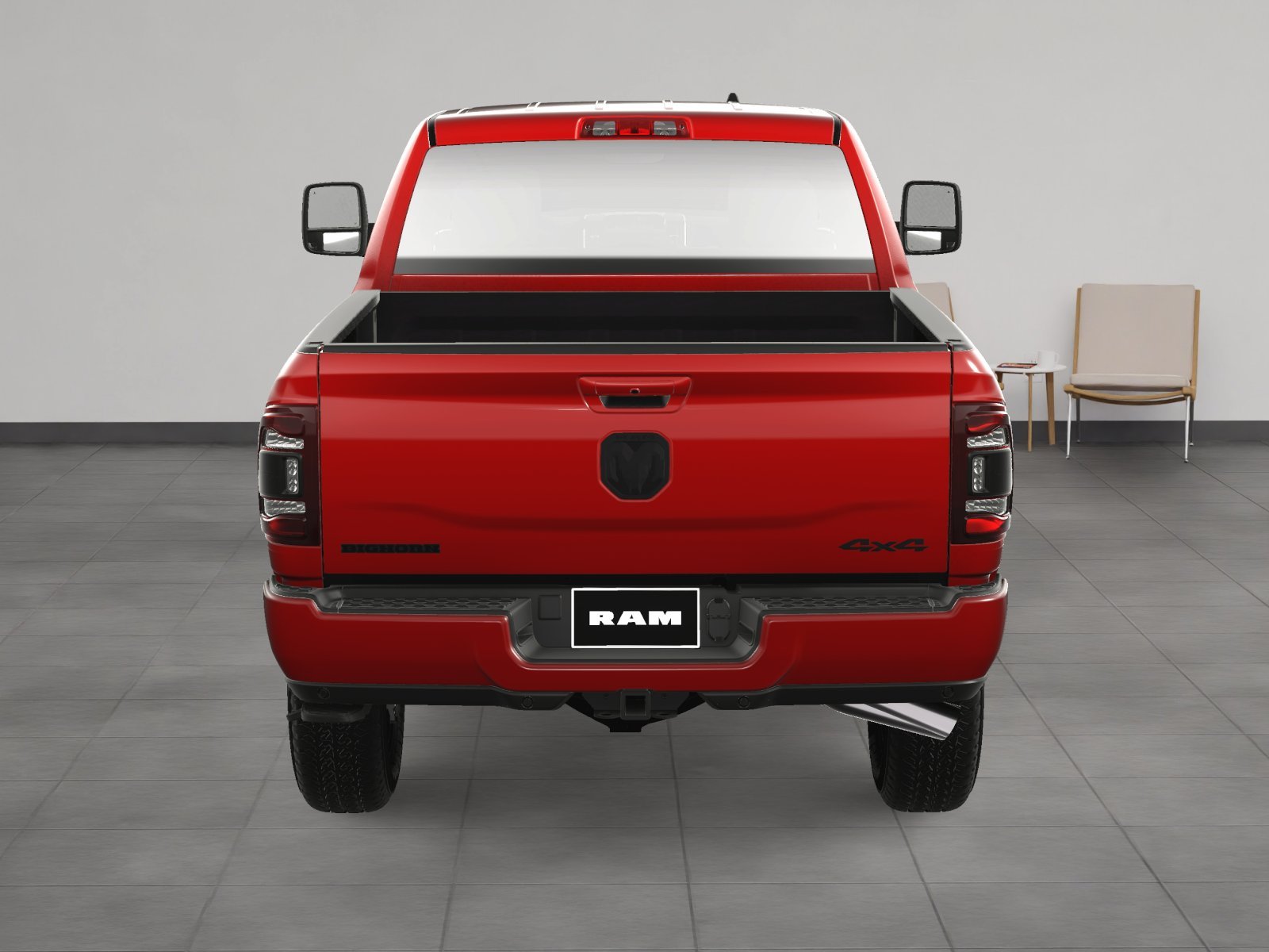 New 2024 Flame Red Clear-Coat Exterior Paint Ram Big Horn image 38