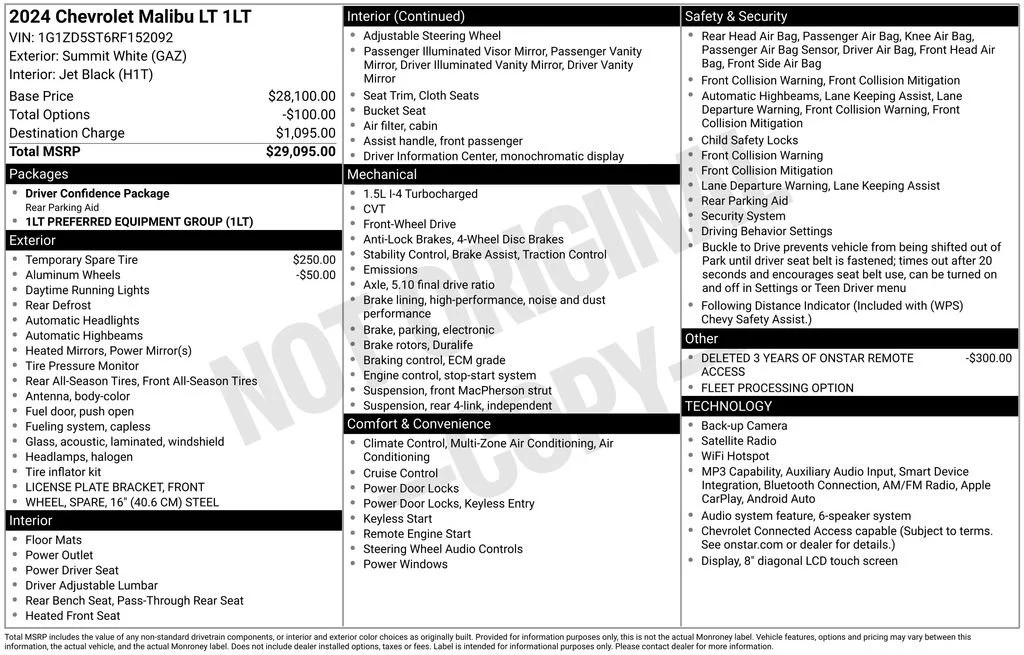 Used 2024 Summit White Chevrolet 1LT image 6