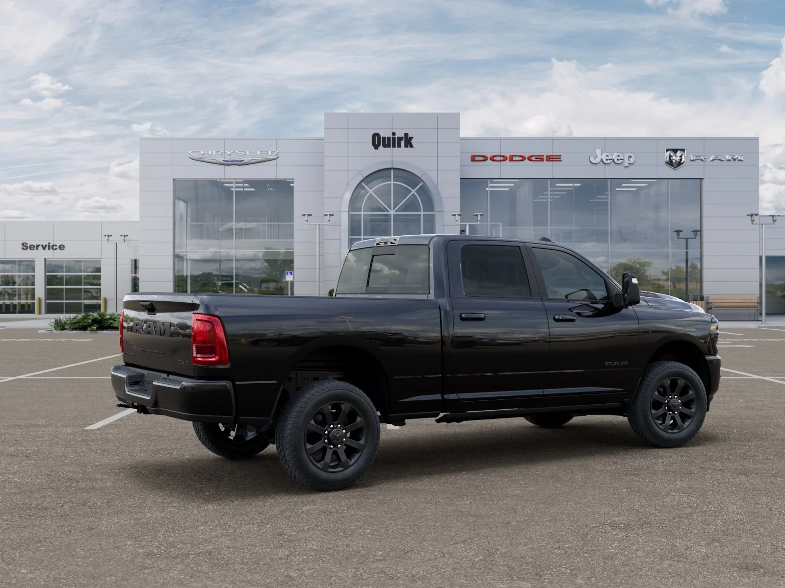 New 2026 Diamond Black Crystal Pearl-Coat Exterior Paint RAM Laramie image 30