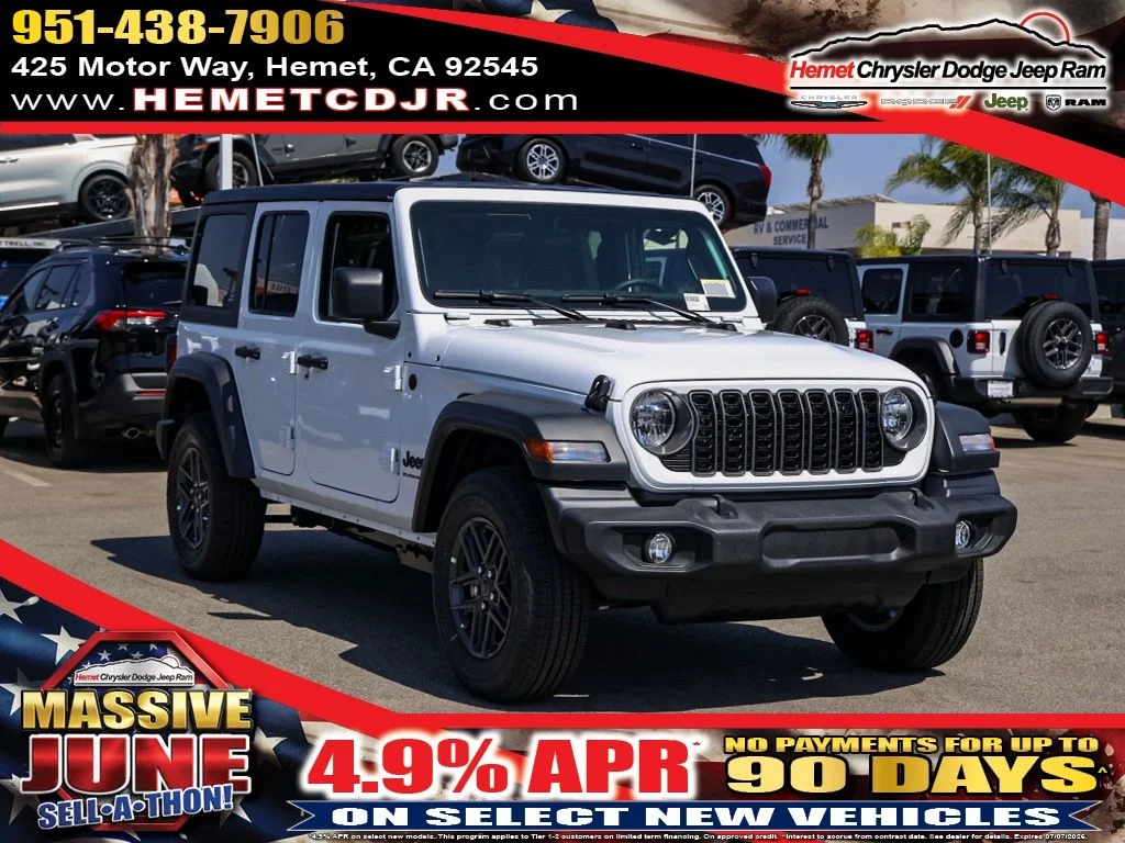 New 2026 Bright White Clear-Coat Exterior Paint Jeep Sport image 1