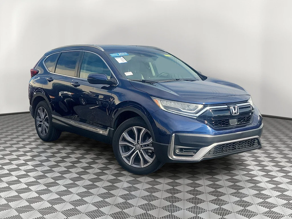 Certified Used 2022 Obsidian Blue Pearl Honda Touring image 1