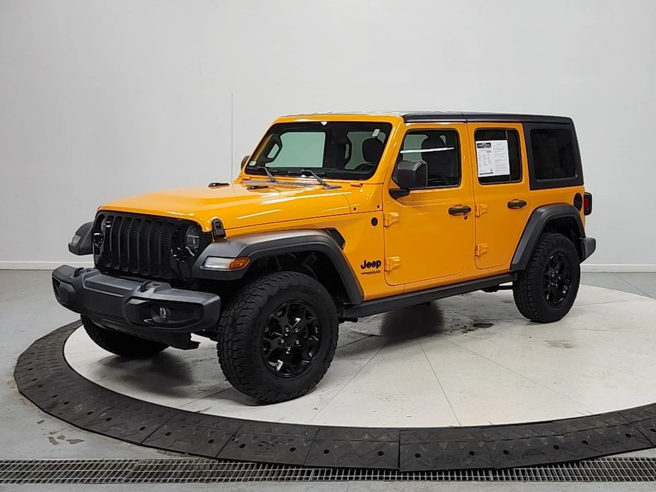 Used 2021 Orange Jeep Unlimited Willys image 3