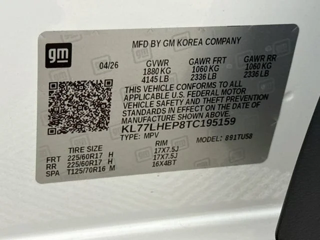 New 2026 Summit White Chevrolet LT image 32