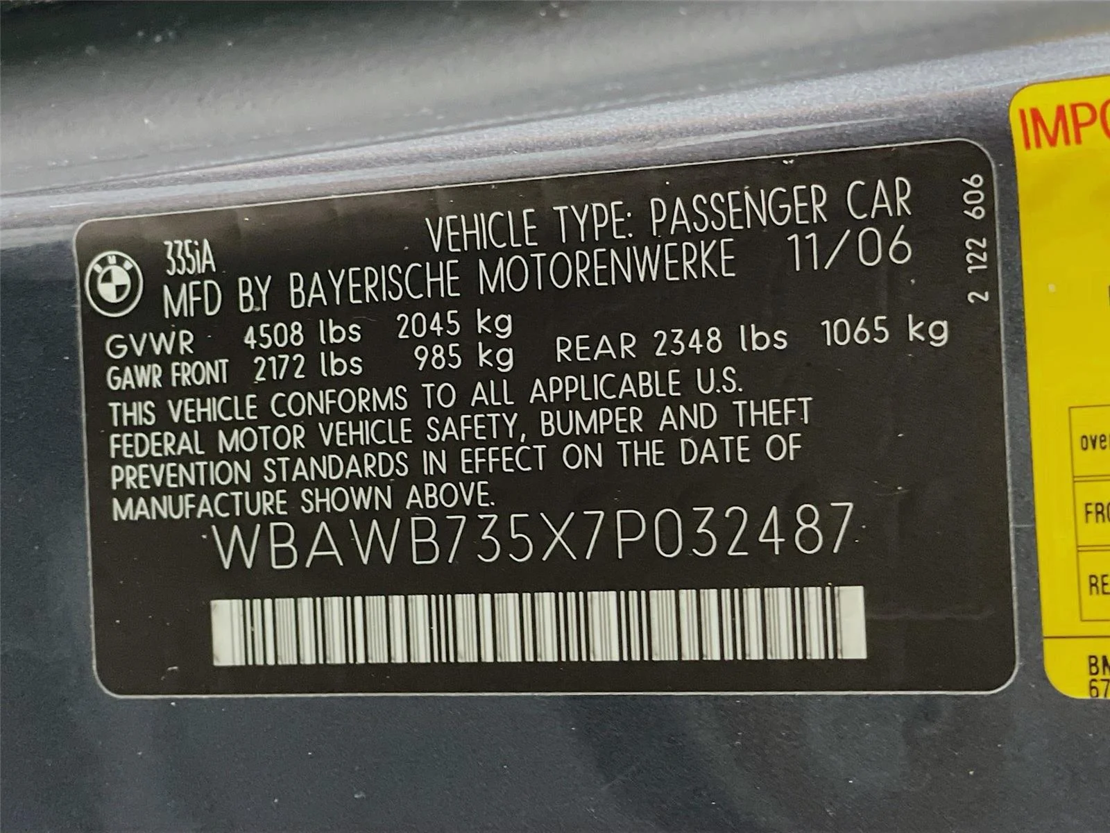 Used 2007 Space Gray Metallic BMW 335i image 28