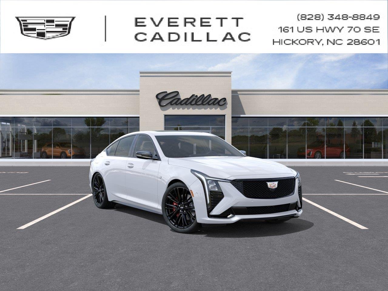 Summit White 2026 Cadillac CT5 Sedan Rear-Wheel Drive 