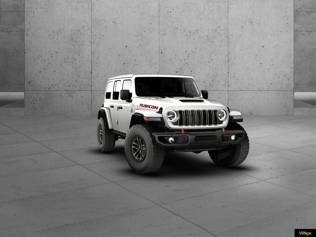 New 2026 Bright White Clear-Coat Exterior Paint Jeep Rubicon X image 15