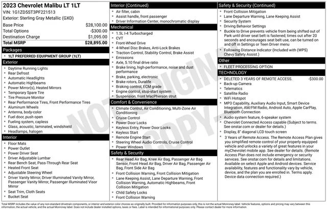 Used 2023 Gray Chevrolet LT image 7