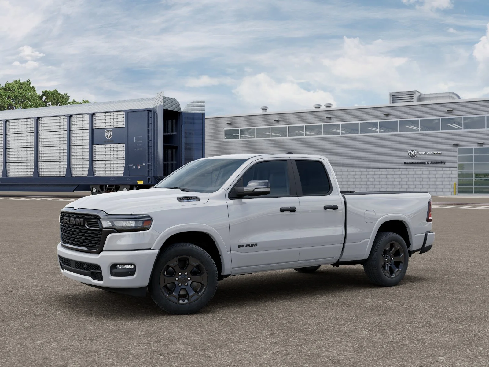 New 2026 Bright White Clear-Coat Exterior Paint RAM BIG HORN image 2