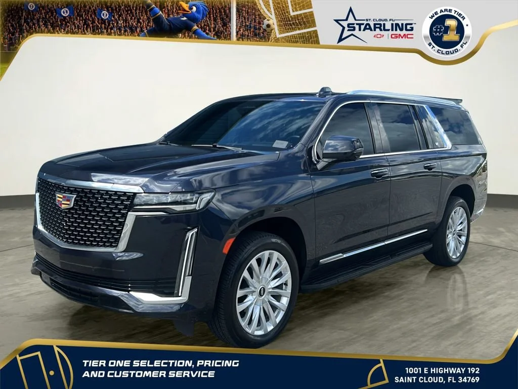 Used 2024 Galactic Gray Metallic Cadillac Premium Luxury image 1