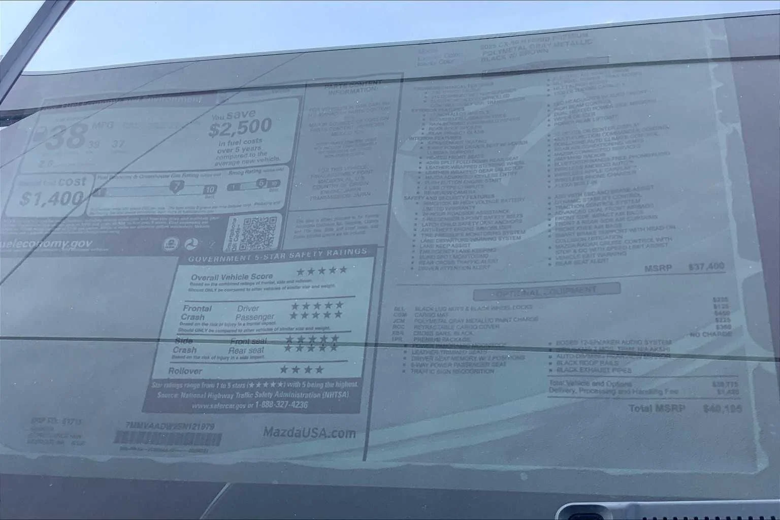 Certified Used 2025 Polymetal Gray Metallic Mazda Premium Package image 18