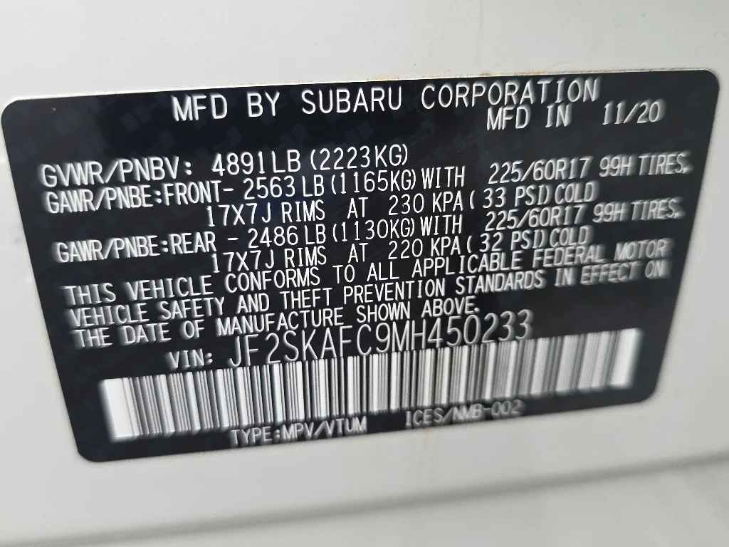 Used 2021 White Subaru Premium image 36