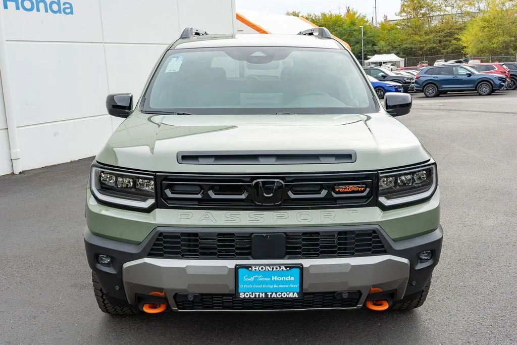 New 2026 Ash Green Metallic Honda TrailSport Elite Blackout image 3