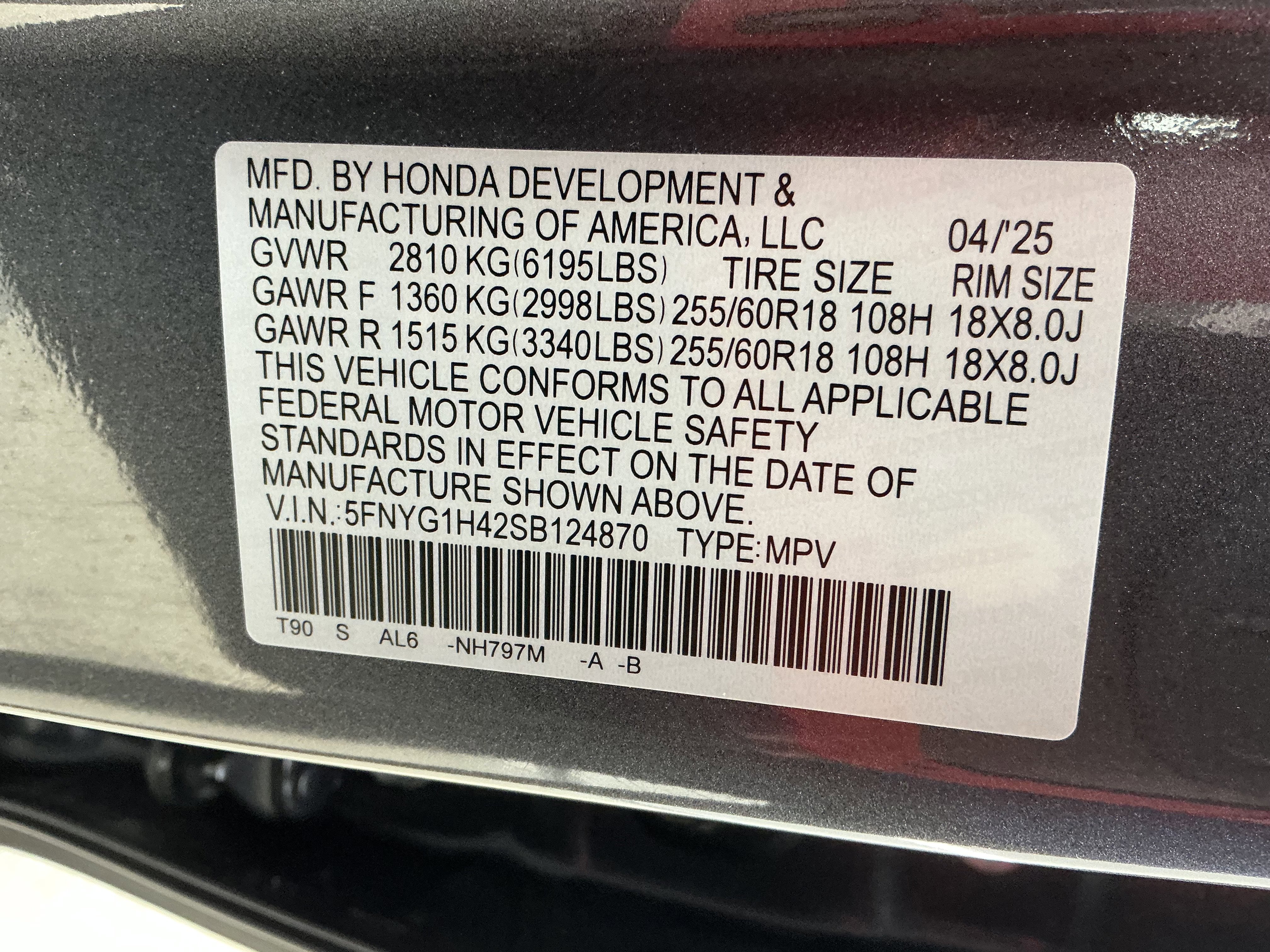 Used 2025 Black Honda EX-L image 15