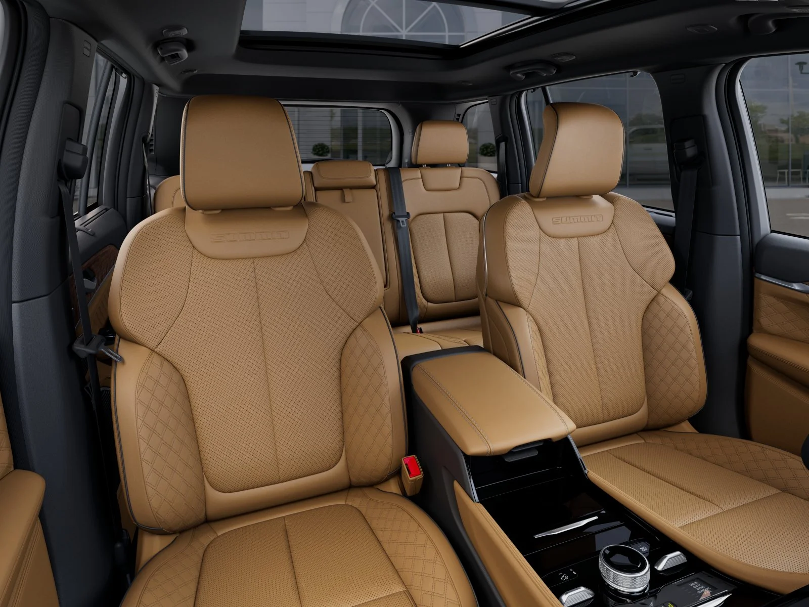 New 2025 Diamond Black Crystal Pearl-Coat Exterior Paint Jeep Summit Reserve image 46
