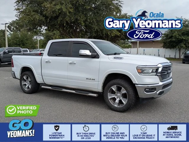 Used 2022 Bright White Clearcoat Ram Laramie image 1