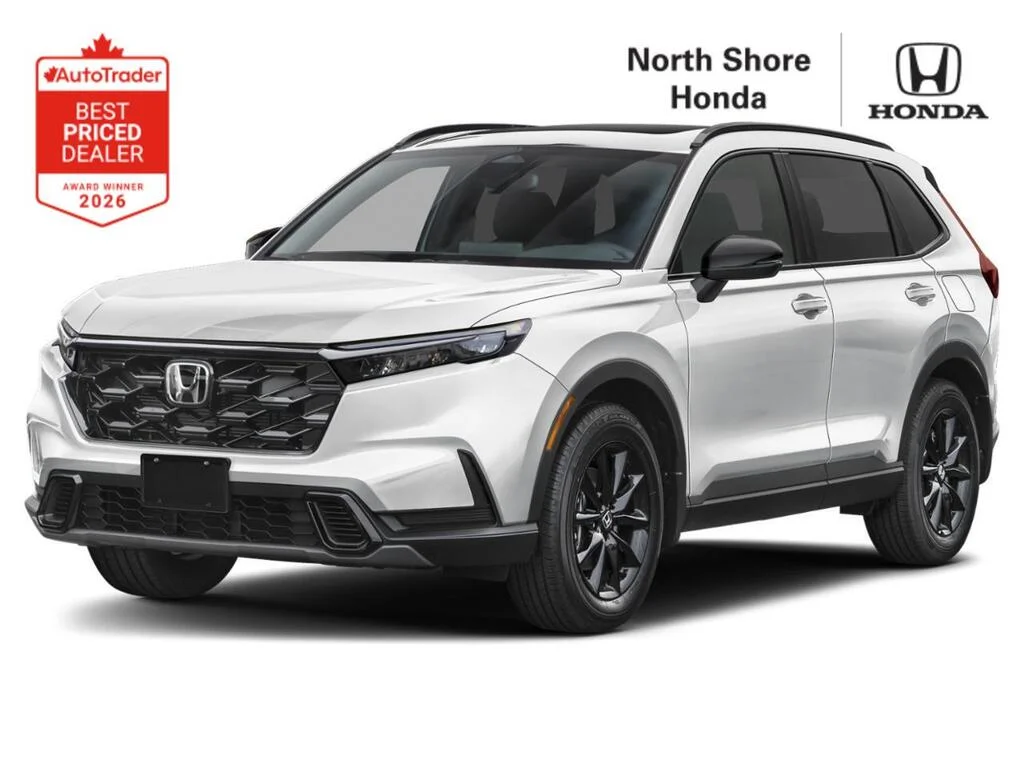 New 2026 Platinum White Pearl Honda SPORT HYBRID The one most families choose — and yo image 1