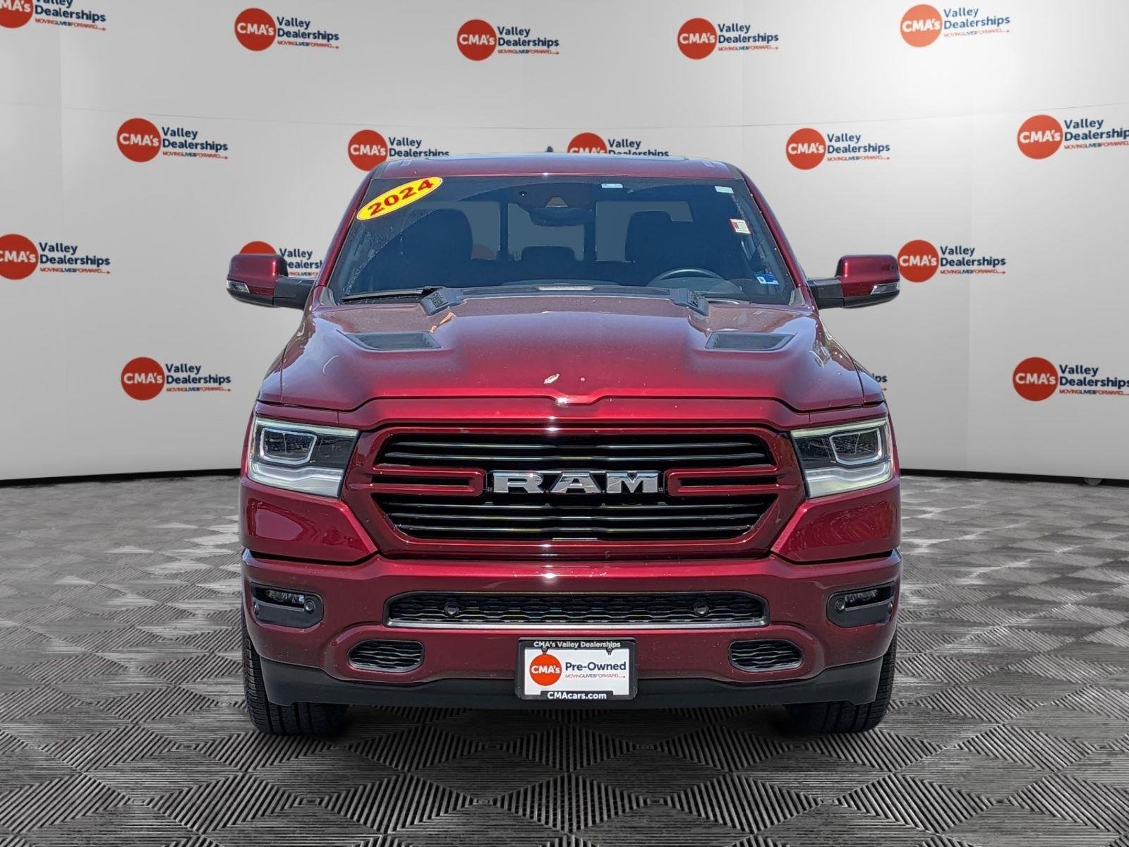 Used 2024 Delmonico Red Pearlcoat Ram Laramie image 2